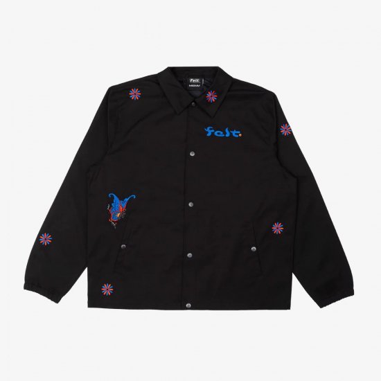 <img class='new_mark_img1' src='https://img.shop-pro.jp/img/new/icons15.gif' style='border:none;display:inline;margin:0px;padding:0px;width:auto;' />FELT ե DYNASTY COACHES JACKET ʥƥ㥱å BLACK