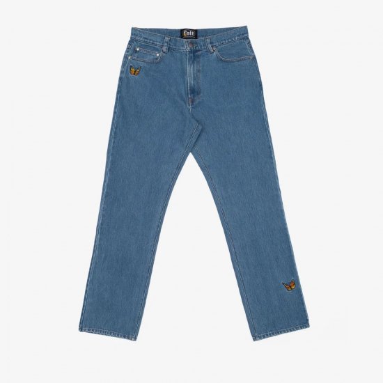 <img class='new_mark_img1' src='https://img.shop-pro.jp/img/new/icons15.gif' style='border:none;display:inline;margin:0px;padding:0px;width:auto;' />FELT ե BUTTERFLY GARDEN JEANS Хե饤ǥ󥸡 WASHED DENIM