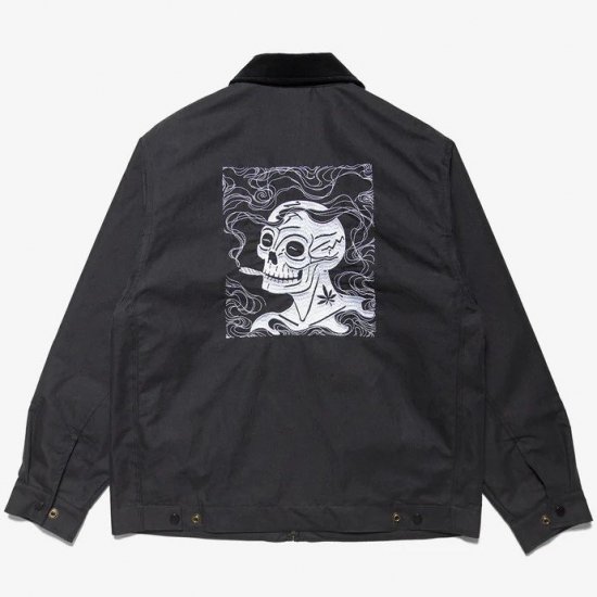 <img class='new_mark_img1' src='https://img.shop-pro.jp/img/new/icons50.gif' style='border:none;display:inline;margin:0px;padding:0px;width:auto;' />HAIGHT إ Colin Stevens SMOKERS CLUB WORK JACKET 󥹥ƥ֥󥹥⡼֥㥱å BLACK