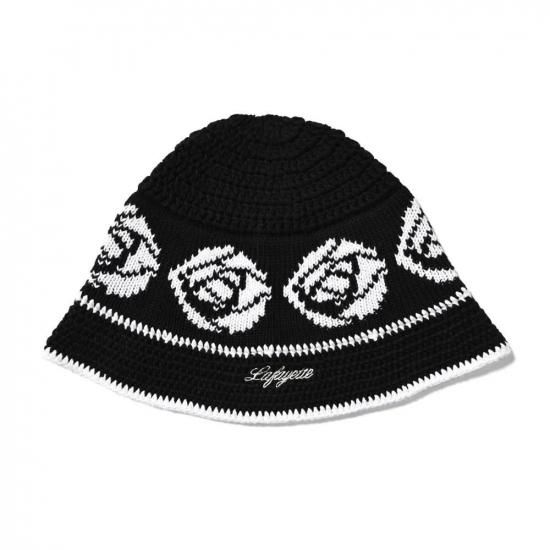 <img class='new_mark_img1' src='https://img.shop-pro.jp/img/new/icons15.gif' style='border:none;display:inline;margin:0px;padding:0px;width:auto;' />LFYT 륨ե磻ƥ LFYT ROSE KNIT BUCKET HAT BLACK