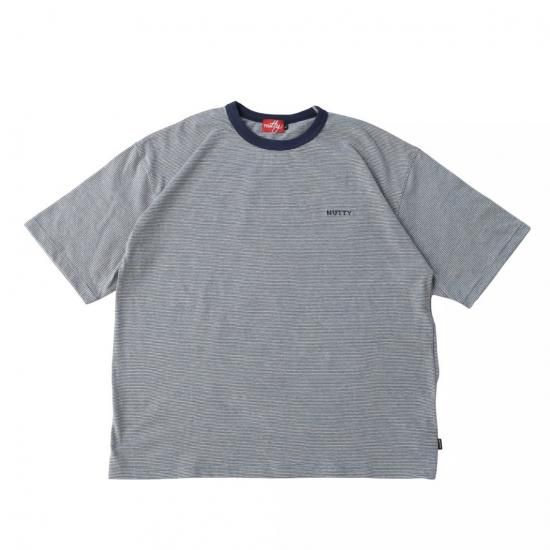<img class='new_mark_img1' src='https://img.shop-pro.jp/img/new/icons15.gif' style='border:none;display:inline;margin:0px;padding:0px;width:auto;' />nuttyclothing ʥåƥ MULTI BORDER LOGO T-SHIRT ޥܡƥ NAVY BLUE