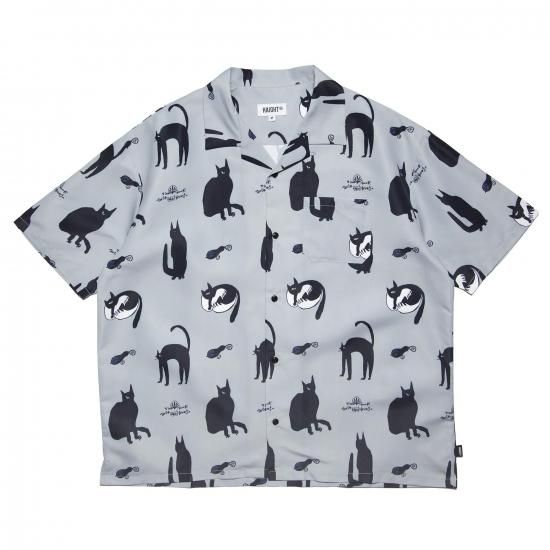 <img class='new_mark_img1' src='https://img.shop-pro.jp/img/new/icons15.gif' style='border:none;display:inline;margin:0px;padding:0px;width:auto;' />HAIGHT إ KB CATS OPEN COLLAR SHIRT ӡåĥץ󥫥顼 GRAY