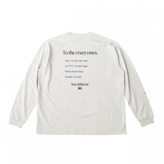 <img class='new_mark_img1' src='https://img.shop-pro.jp/img/new/icons15.gif' style='border:none;display:inline;margin:0px;padding:0px;width:auto;' />nuttyclothing ʥåƥ SYNC DIFFERENT L/S T-SHIRT 󥯥ǥեȥ󥰥꡼֥ƥ ASH