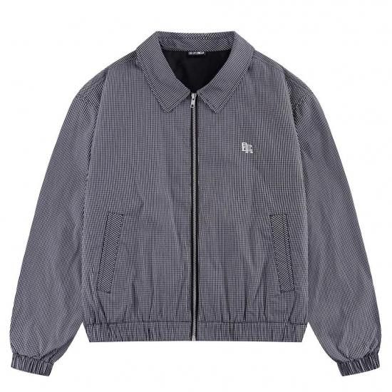 <img class='new_mark_img1' src='https://img.shop-pro.jp/img/new/icons15.gif' style='border:none;display:inline;margin:0px;padding:0px;width:auto;' />SPLR ԡ륢 PIN CHECK BLOUSON  BLACK