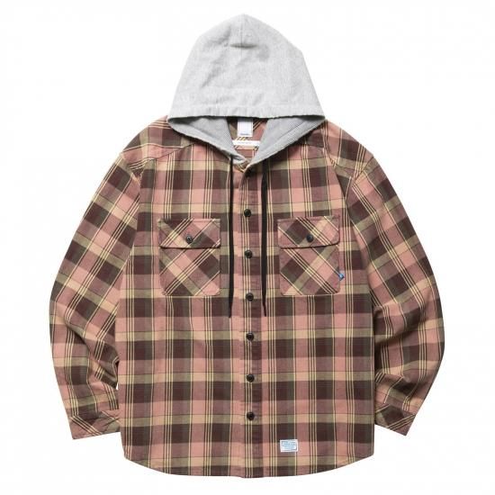 <img class='new_mark_img1' src='https://img.shop-pro.jp/img/new/icons15.gif' style='border:none;display:inline;margin:0px;padding:0px;width:auto;' />LIBERAIDERS ٥쥤 HOODED PLAID SHIRT աǥåɥץ쥤ɥ PINK