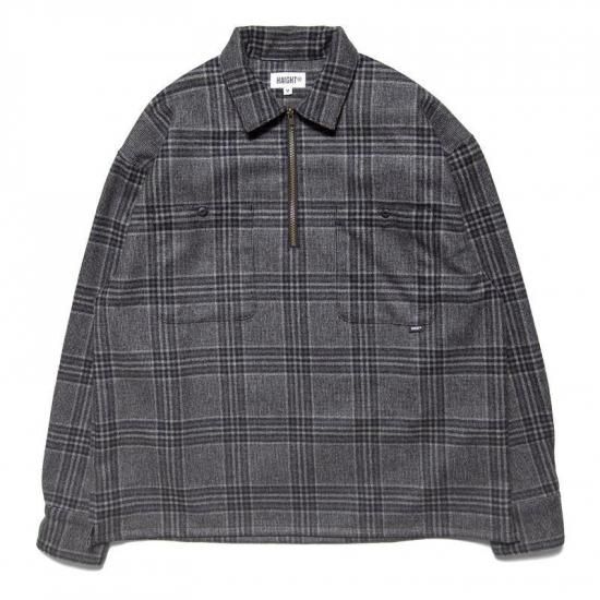 <img class='new_mark_img1' src='https://img.shop-pro.jp/img/new/icons15.gif' style='border:none;display:inline;margin:0px;padding:0px;width:auto;' />HAIGHT إ FLANNEL HALF ZIP SHIRT եͥϡեåץ GRAY