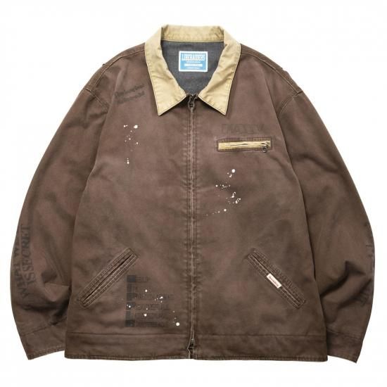 <img class='new_mark_img1' src='https://img.shop-pro.jp/img/new/icons15.gif' style='border:none;display:inline;margin:0px;padding:0px;width:auto;' />LIBERAIDERS リべレイダース GARMENT DYED WORK JACKET ガーメントダイワークジャケット BROWN