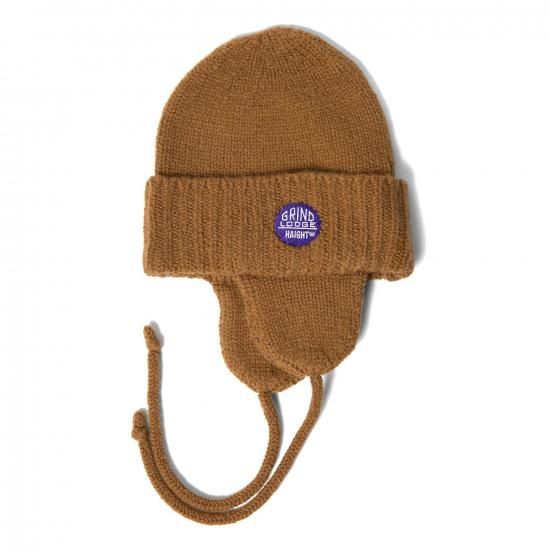 <img class='new_mark_img1' src='https://img.shop-pro.jp/img/new/icons15.gif' style='border:none;display:inline;margin:0px;padding:0px;width:auto;' />HAIGHT ヘイト DOG EAR KNIT CAP ft GRINDLODGE ドッグイヤーニットキャップ BROWN