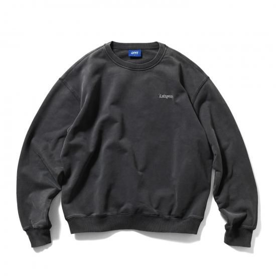 <img class='new_mark_img1' src='https://img.shop-pro.jp/img/new/icons15.gif' style='border:none;display:inline;margin:0px;padding:0px;width:auto;' />LFYT 륨ե磻ƥ OLD ENGLISH PIGMENT CREWSWEAT ɥ󥰥åԥȥ롼ͥåå BLACK