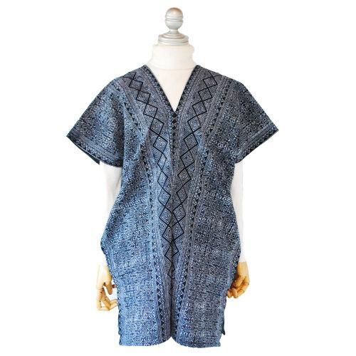 エスニック　手刺繍　ハンドメイド　ヤオ族ロングコート　民族衣類　藍染D70 ヤオ族民族衣装 B｜マライカ公式通販