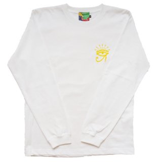 "NILE" LONG SLEEVE TEE / WHITE [ETHNIC TOKYO PRODUCTS]