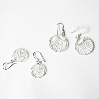 CIRCLE WIRE EARRINGS [ SILVER 925 ]
