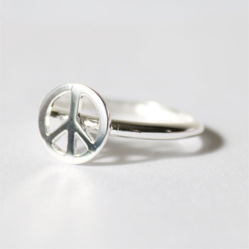 PEACE MARK RING / SILVER 925 - ETHNIC TOKYO -