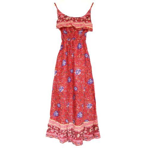 Hippie Flower One Piece Pink ヒッピー フラワー ワンピース ピンク Ethnic Tokyo 旅先で見かけた衣料 雑貨のセレクトショップ