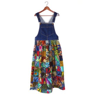 Kitengi hippie patchwork dress #2【チテンジ ヒッピーパッチワークワンピース #2】