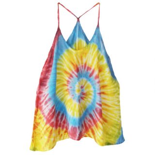Tie-dye camisole #Red blue yellow