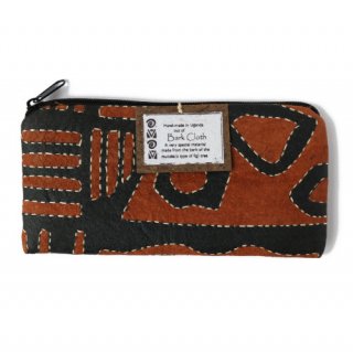 BARK CLOTH POUCH #E［AFRICAN COLLECTION］