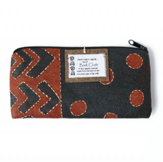 BARK CLOTH POUCH #F［AFRICAN COLLECTION］