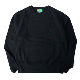 SYMBOL EMBROIDERY SWEAT SHIRTS / BLACK [ETHNIC TOKYO PRODUCTS]