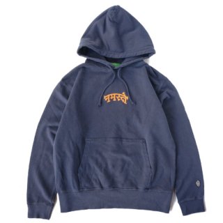 NAMASTE EMBROIDERY HOODIE / NAVY [ETHNIC TOKYO PRODUCTS]