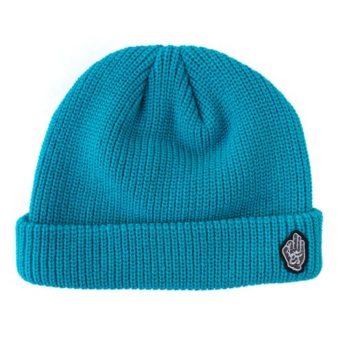 SIGN PATCH BEANIE / TURQUOISE [ETHNIC TOKYO PRODUCTS] - ETHNIC TOKYO -