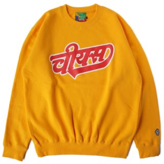 CHES SWEAT CREWNECK / GOLD [ETHNIC TOKYO PRODUCTS]