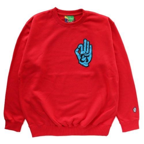 SIGN SWEAT CREWNECK / RED【ETHNIC TOKYO PRODUCTS】| サイン