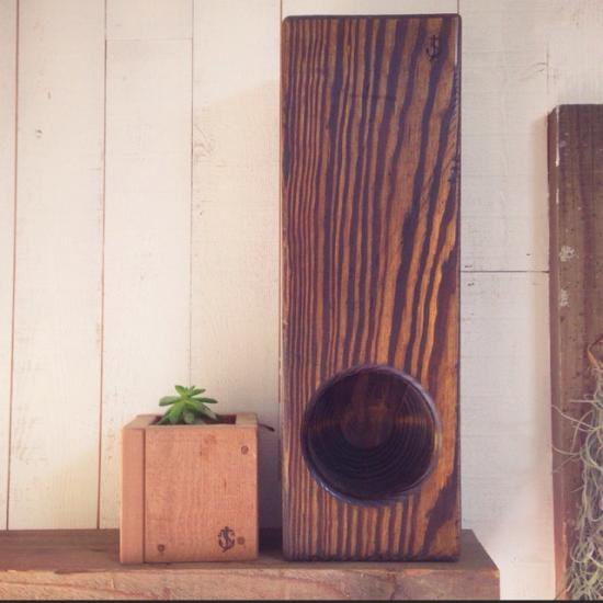 WOOD SPEAKER darkbrown - jm-surf