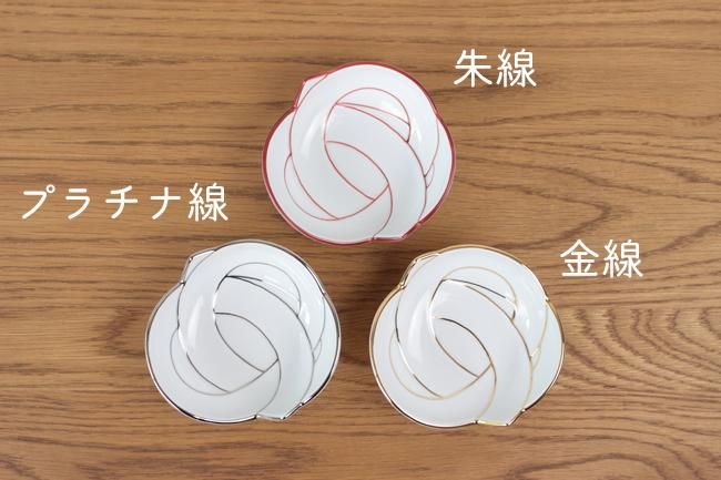 結び小皿（赤） - カネアオ