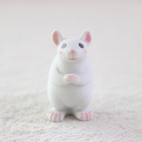 子 ネズミ 干支 置物 - 工芸品