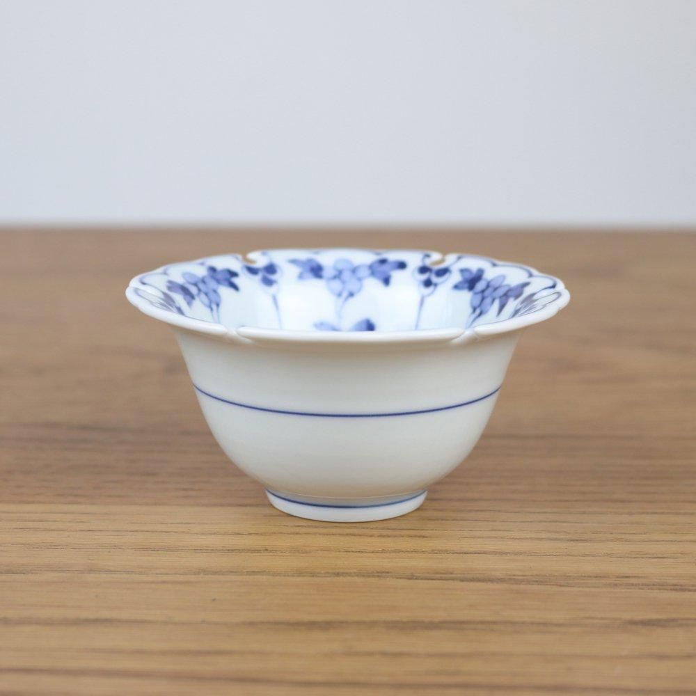 雪輪小付 割草花兎文 - カネアオ 雪輪小付 割草花兎文 - カネアオ