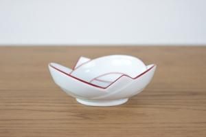 結び小皿（赤） - カネアオ