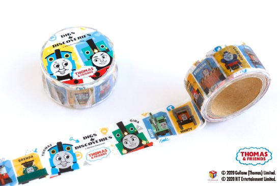 THOMAS&FRIENDS（きかんしゃトーマス） マスキングテープ【DIGS & DISCOVERIES】 商品画像