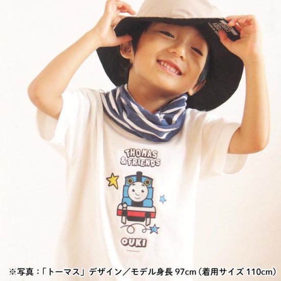 THOMAS&FRIENDS（きかんしゃトーマス）名入れができるTシャツ（トーマス） SIZE：90・100・110