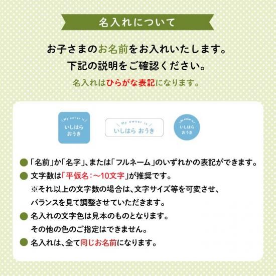 Stylish! アイロン接着お名前シール My owner （ブルー）