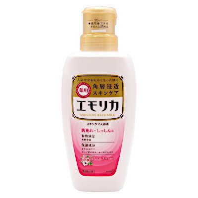 花王 エモリカ 薬用スキンケア入浴液 フローラルの香り 450mL（医薬部外品） - 福江薬局ネットショップ