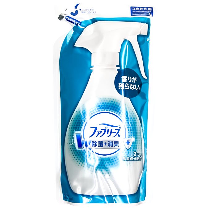 P＆G ファブリーズ W除菌＋消臭 香りが残らないタイプ つめかえ用