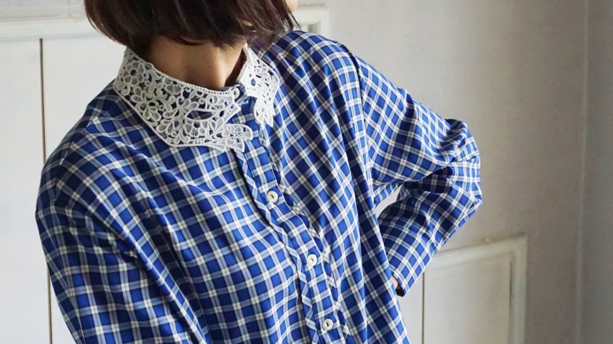 vivetta lace handshape-collar shirts