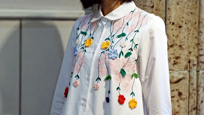 flower embroidery dress