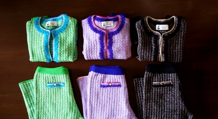  leur logette tweed knit