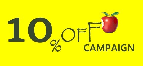 10%OFF campaign