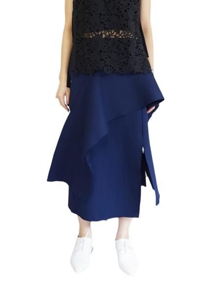 AKIRA NAKA アキラナカ　Bella　drape skirt　ドレープニットスカート　- BELA VISTA Since1989  ONLINE SHOP