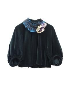 leur logette ルールロジェット flower jacquard top BK- BELA