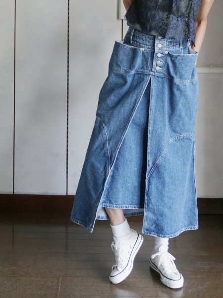 AKIRA NAKA アキラナカ slide panel denim skirt- BELA VISTA