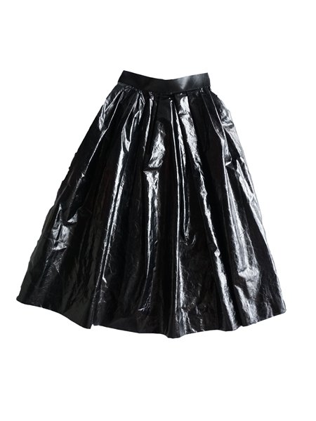 AKIRA NAKA アキラナカ petra skirt 箔コーティングAラインスカート 
