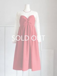 leur logette　ルールロジェット　ウールソフトメルトンワンピース（RD)★sale