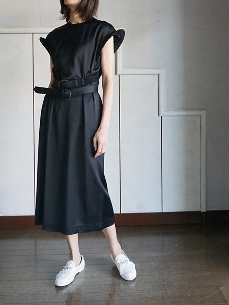 AKIRA NAKA アキラナカ floren double belt dress - BELA VISTA Since1989 ONLINE SHOP