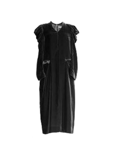 AKIKOAOKI アキコアオキ Velvet dress BK BELA VISTA Since1989