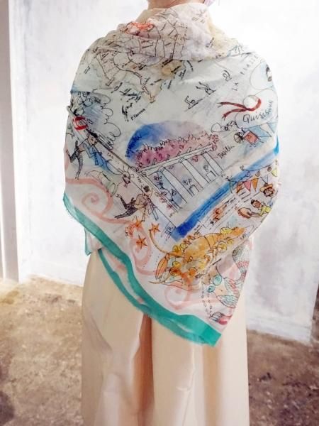 leur logette ルールロジェット　スカーフ leur logette ルールロジェット Scarf ・ faliero sarti ×leur