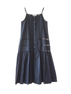 leur logette롼å organic cotton typewriter dress BK